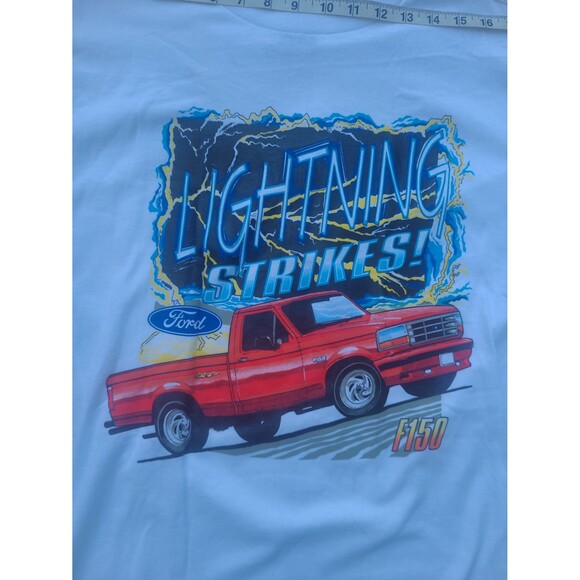 Vintage Ford F150  Lightning Strikes t-shirt single stitch - Picture 1 of 7